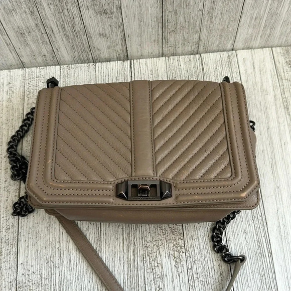 Rebecca Minkoff 'Chevron Quilted Love' Crossbody Bag - Picture 1 of 8